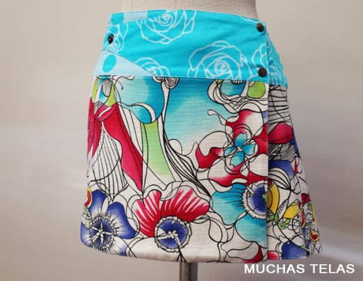 Falda pareo reversible