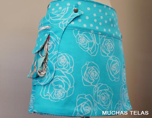 Falda pareo reversible