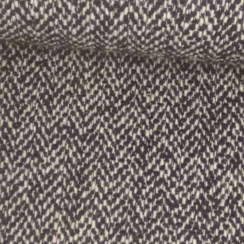 Tela de paño zig-zag blanco y negro tubo Tela de paño zig-zag blanco y negro tubo