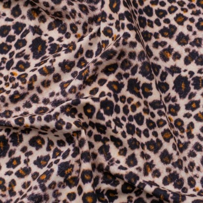 Tela de algodón animal print leopardo textura