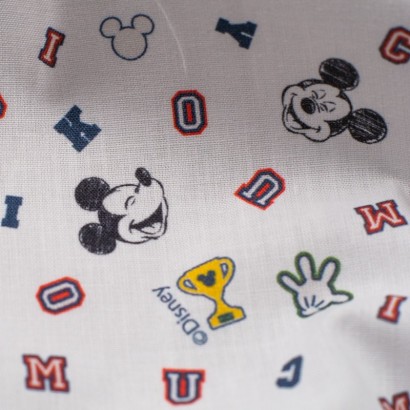 Tela de algodón Mickey y Minnie Mouse detalle