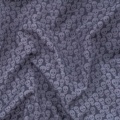 Tela de algodón calaveras textura