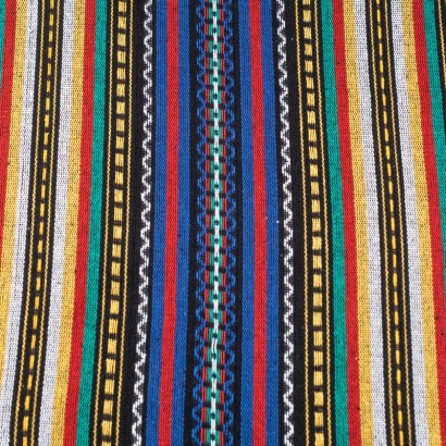 Tela de alpujarra étnica lisa azul