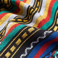 Tela de alpujarra étnica detalle azul