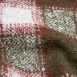 Tela de paño cuadros grandes detalle