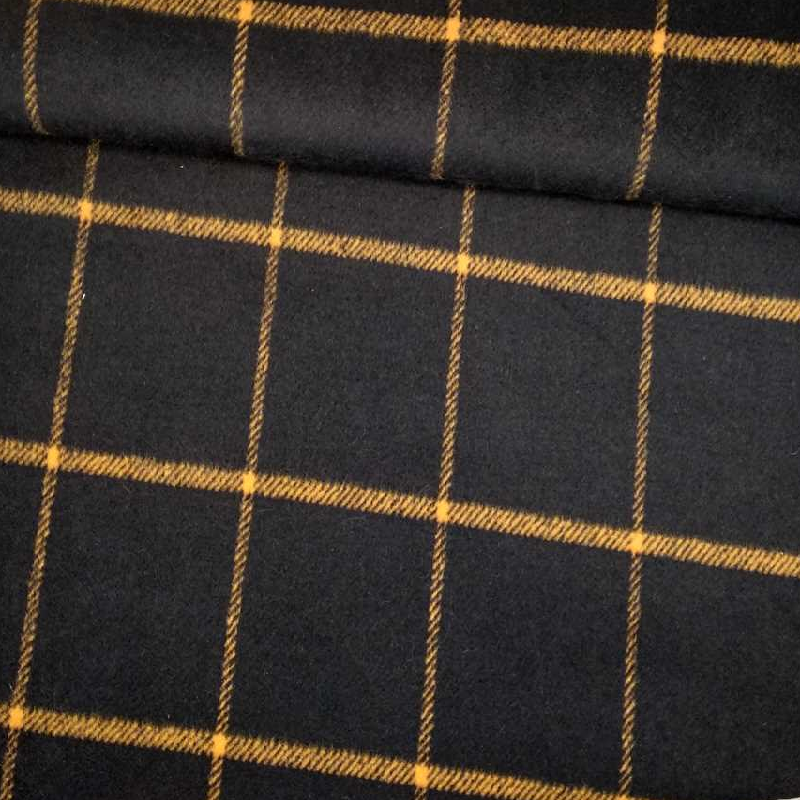 Tela de paño de cuadros azul y naranja tubo Tela de paño de cuadros azul y naranja tubo