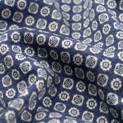 Tela de punto estampado detalle