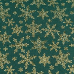 Tela de navidad con estrellas lisa