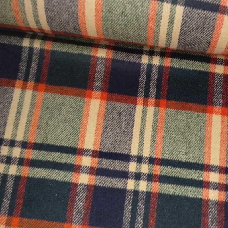 Tela de paño de cuadro verde, rojo y azul tubo Tela de paño de cuadro verde, rojo y azul tubo