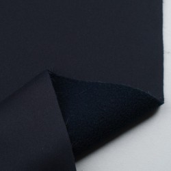 Tela de softshell forro polar revés  azul marino