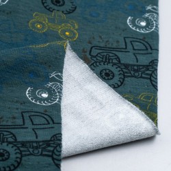 Tela de punto camiseta tractores reves