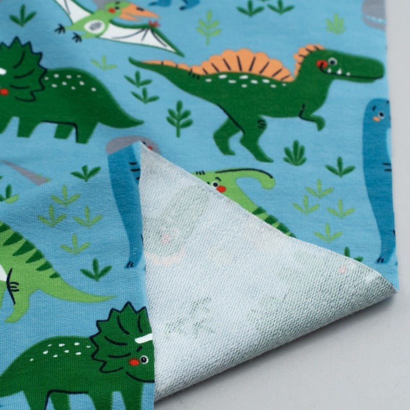 Tela de punto camiseta dinosaurios Tela de punto camiseta dinosaurios