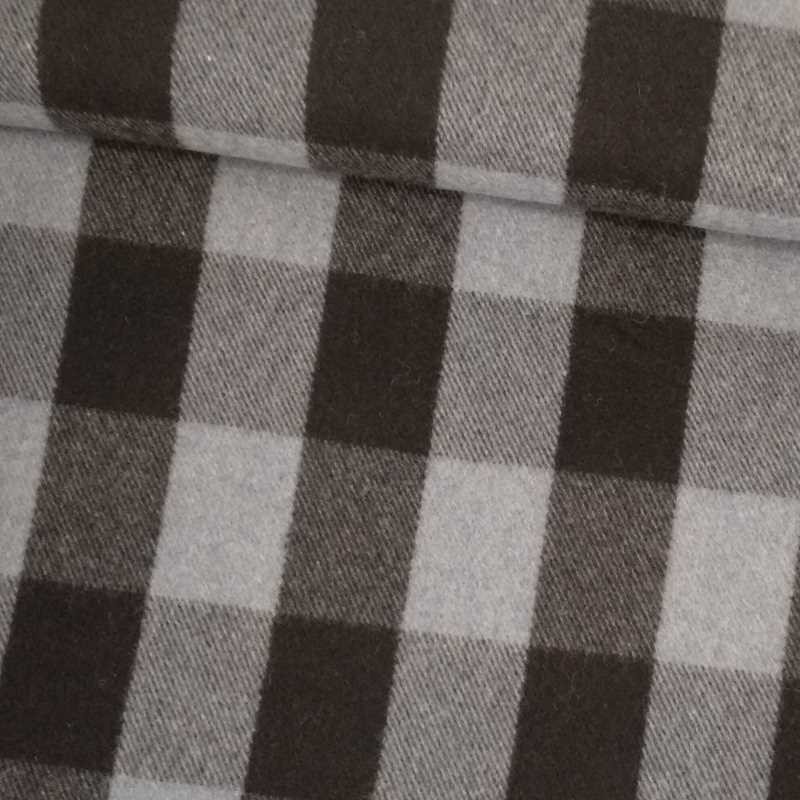 Tela de paño cuadro en azul claro y oscuro tubo Tela de paño cuadro en azul claro y oscuro tubo