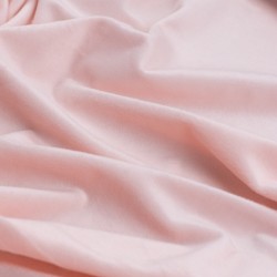 Tela de minky pelo corto textura rosa claro