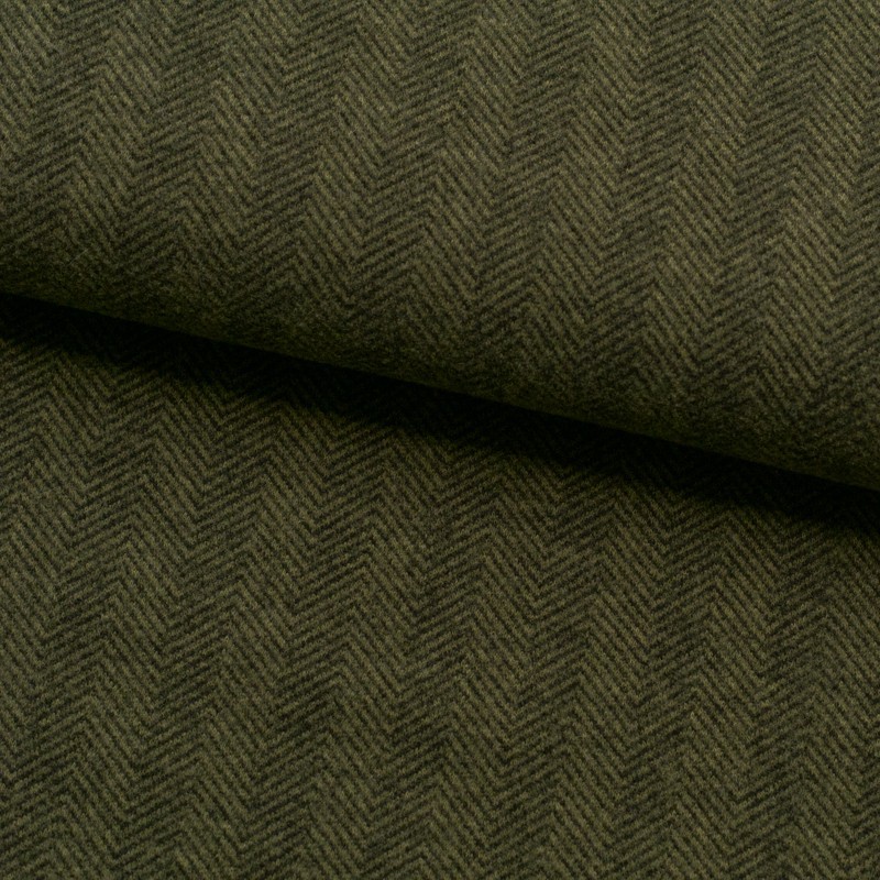 Tela franela espiga jacquard