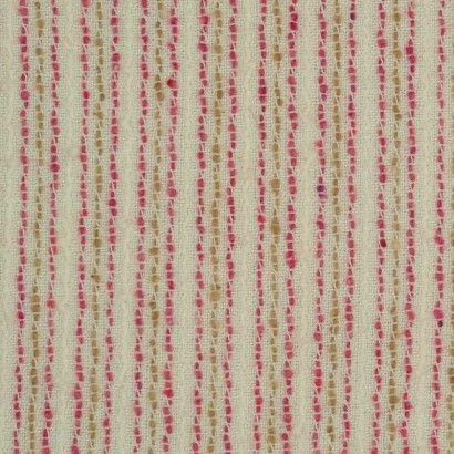 Tela de algodón raya rosa y mostaza 2
