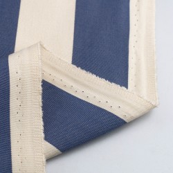 Tela de toldo exterior rayas revés azul