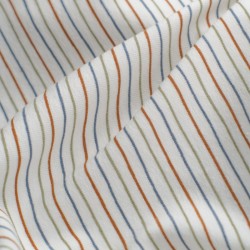 Tela de punto camiseta rayas detalle