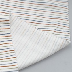 Tela de punto camiseta rayas reves