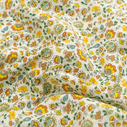 Tela de algodón flor liberty arrugada