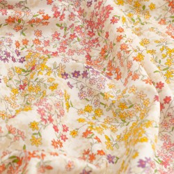 Tela de algodón liberty lino textura