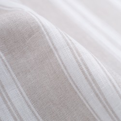 Tela de lino triple raya detalle