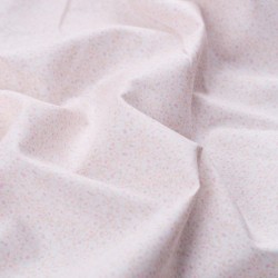 Tela de popelín florecita textura