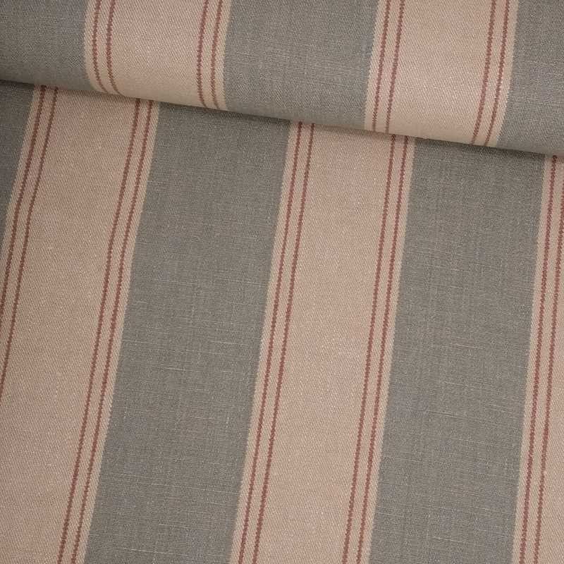 Tela de algodón raya cruda, verde y granate tubo Tela de algodón raya cruda, verde y granate tubo
