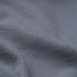 Tela de canalé tubular detalle gris