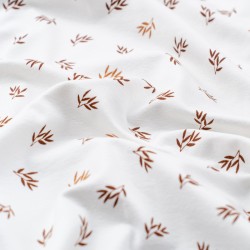 Tela de punto camiseta ramas arrugada