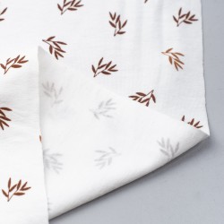 Tela de punto camiseta ramas reves