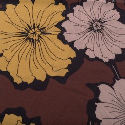 Tela de crepé fino flor grande lisa