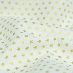 Tela de navidad estrellas pequeñas detalle