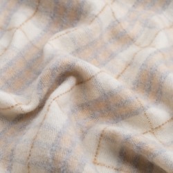 Tela de paño cuadro mohair textura