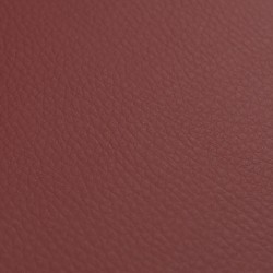 Tela de polipiel tapicería con textura lisa granate