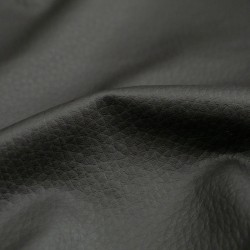 Tela de polipiel tapicería con textura detalle negro