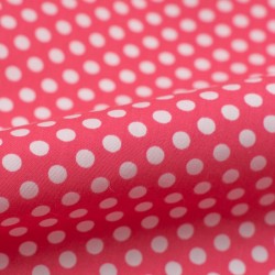 Tela de algodón topos 5mm detalle