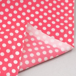 Tela de algodón topos 5mm revés