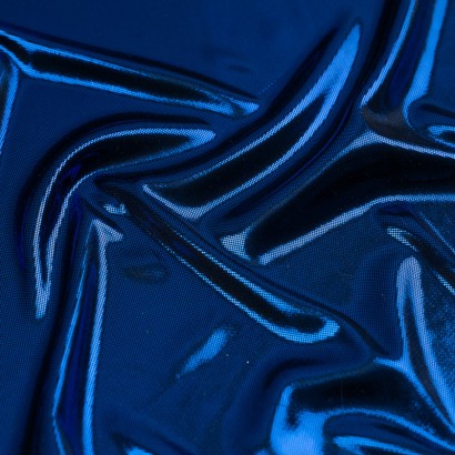 Tela de lamé textura azulón