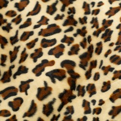 Tela de pelo leopardo lisa