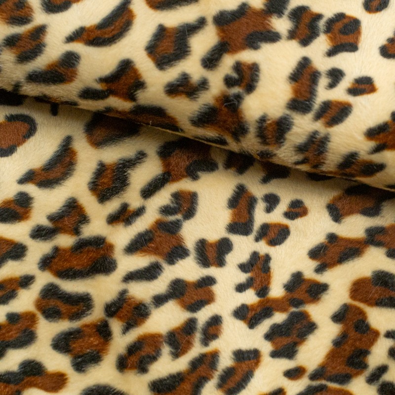 Tela de pelo leopardo