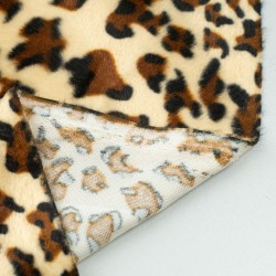 Tela de pelo leopardo revés