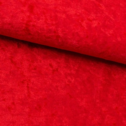 Tela de terciopelo martelé lomo rojo