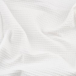 Tela de waffle textura blanco