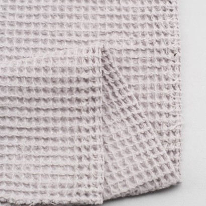 Tela de waffle revés gris