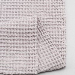 Tela de waffle revés gris