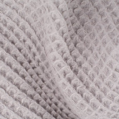 Tela de waffle detalle gris