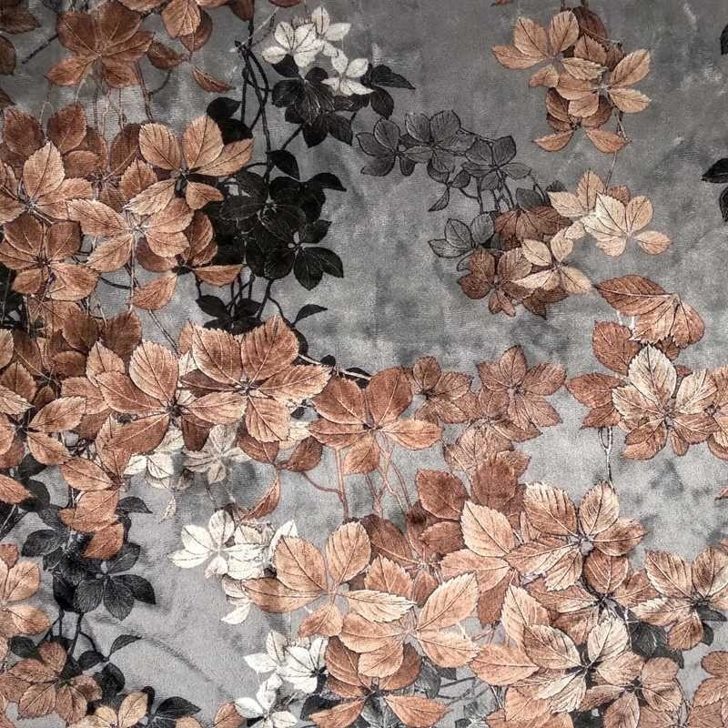 Tela de terciopelo estampado