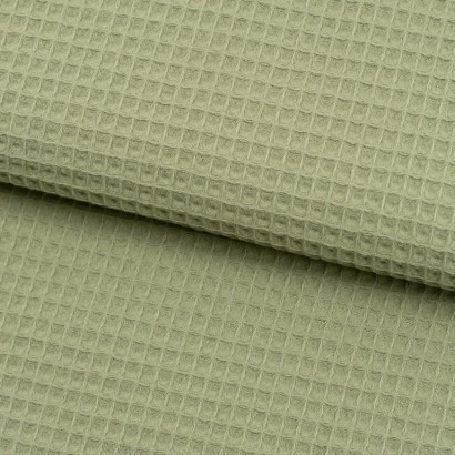 Tela de waffle lomo verde oliva