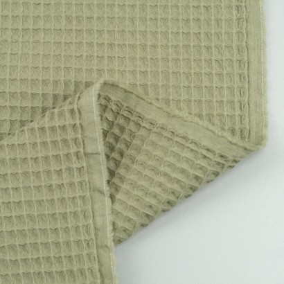 Tela de waffle revés verde oliva